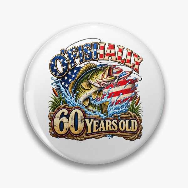 Item preview, O’Fishally 60 Years Old Funny 60th Birthday Fishing Fisherman Humor designed and sold by 76Valeria.