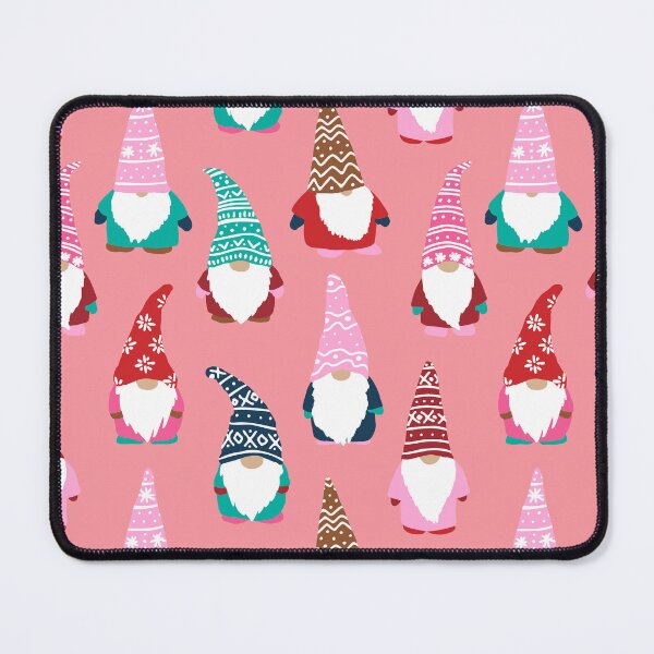 Item preview, Cute Winter Tomten Gnomes in Candy Pink designed and sold by YesterdayColl.