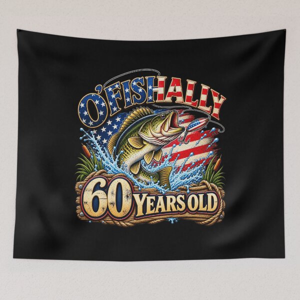 Item preview, O’Fishally 60 Years Old Funny 60th Birthday Fishing Fisherman Humor designed and sold by 76Valeria.