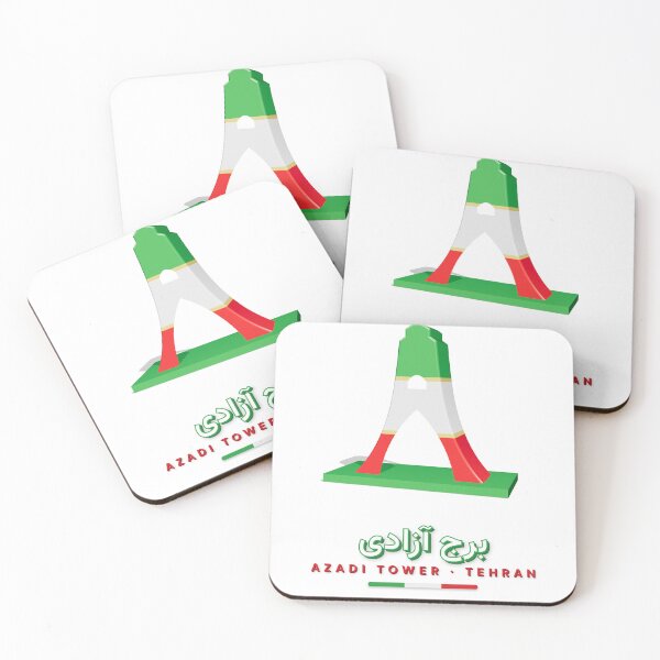 Item preview, Azadi Tower 3D – Tehran Iran Flag Colors designed and sold by XapicX Slow Club.