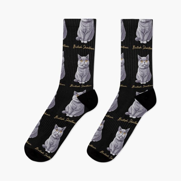 Item preview, British Shorthair (Yellow on Black) designed and sold by PawsitiveMum3.