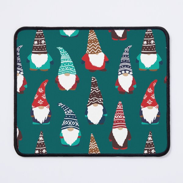 Item preview, Cute Winter Tomten Gnomes in Pine Green designed and sold by YesterdayColl.