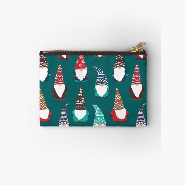 Item preview, Cute Winter Tomten Gnomes in Pine Green designed and sold by YesterdayColl.