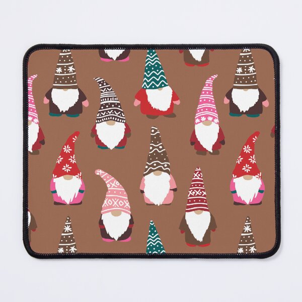 Item preview, Cute Winter Tomten Gnomes in Gingerbread Brown designed and sold by YesterdayColl.