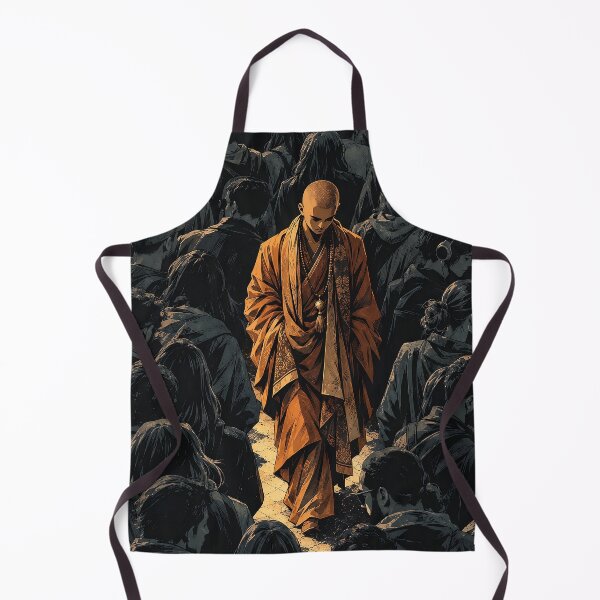 Item preview, Stillness Through the Many — Monk in Crowd Spiritual Art designed and sold by SacredLensV.