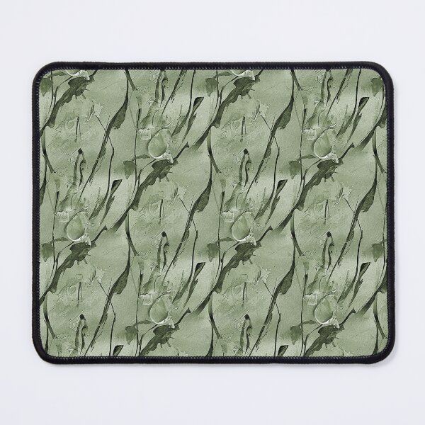 Item preview, Spring Abstract Flowers in Monochromatic Green designed and sold by Artistestella.