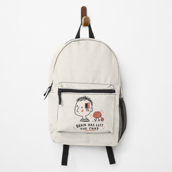Item preview, Brain Has Left The Chat | Funny Brain Doodle designed and sold by Moons Studio.