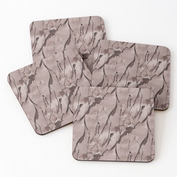 Item preview, Spring Abstract Flowers in Monochromatic Brown designed and sold by Artistestella.