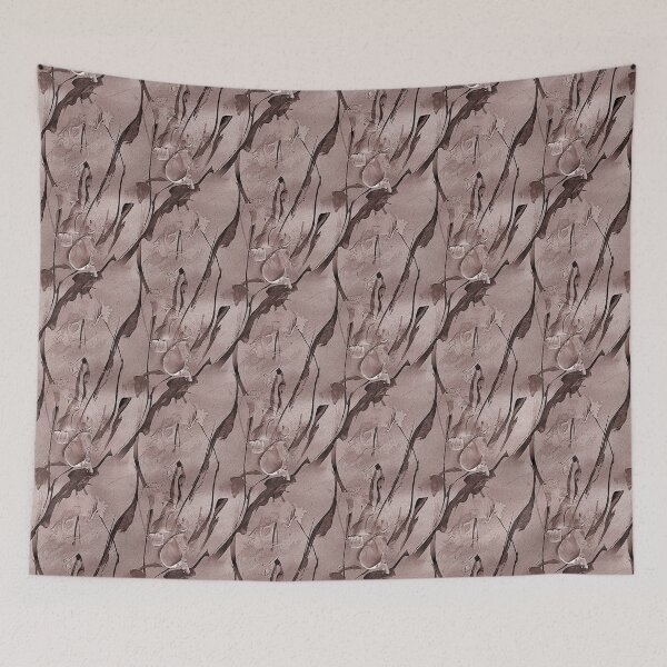 Item preview, Spring Abstract Flowers in Monochromatic Brown designed and sold by Artistestella.