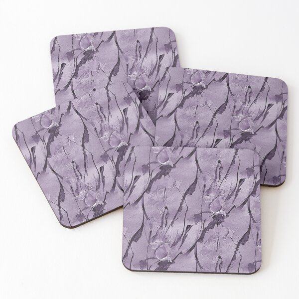 Item preview, Spring Abstract Flowers in Monochromatic Mauve designed and sold by Artistestella.