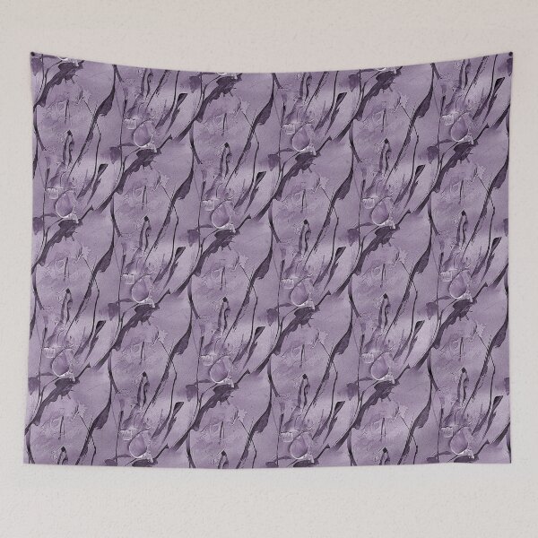 Item preview, Spring Abstract Flowers in Monochromatic Mauve designed and sold by Artistestella.