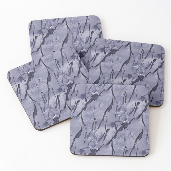 Item preview, Spring Abstract Flowers in Monochromatic Purple designed and sold by Artistestella.