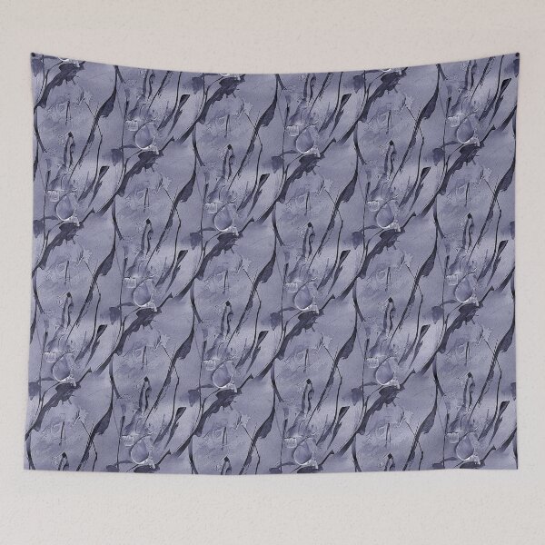 Item preview, Spring Abstract Flowers in Monochromatic Purple designed and sold by Artistestella.