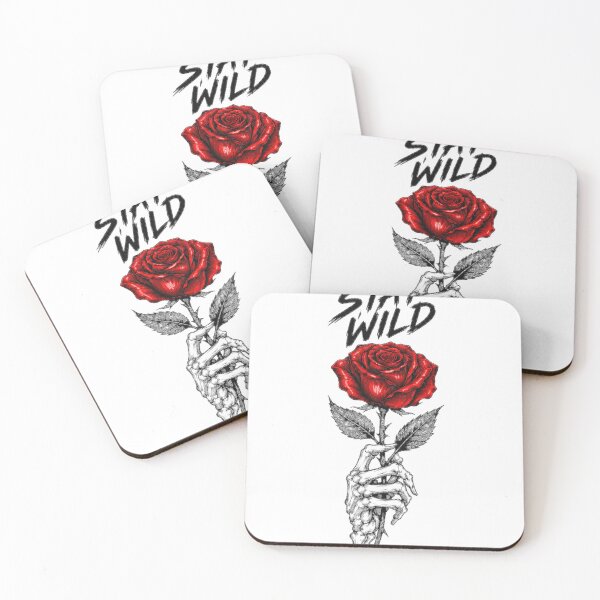 Item preview, Stay Wild Red Rose Skeleton Hand designed and sold by Thizmetoo.