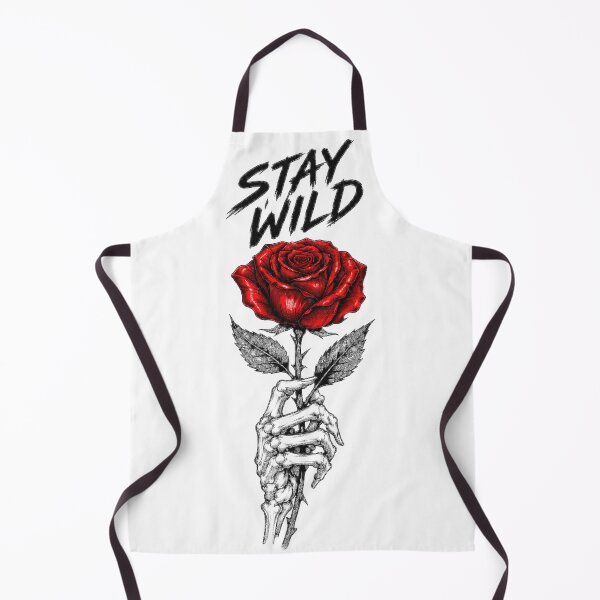 Item preview, Stay Wild Red Rose Skeleton Hand designed and sold by Thizmetoo.