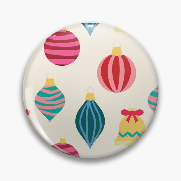 Item preview, Retro Christmas Ornaments in Cream Cheese Icing designed and sold by YesterdayColl.