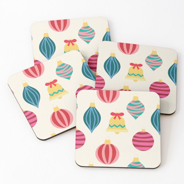 Item preview, Retro Christmas Ornaments in Cream Cheese Icing designed and sold by YesterdayColl.