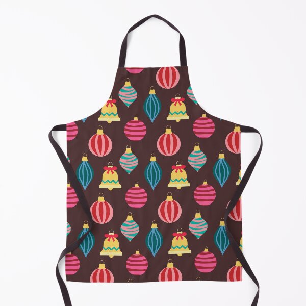 Item preview, Retro Christmas Ornaments in Chocolate Brown designed and sold by YesterdayColl.