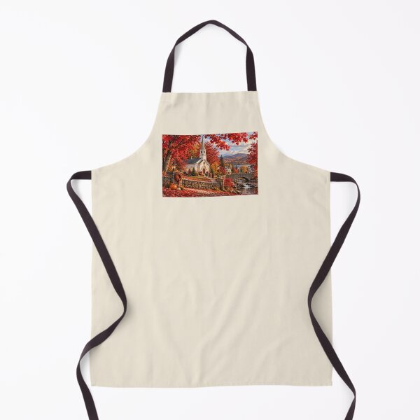 Item preview, Thanksgiving in New England — Church Beneath the Red Maples designed and sold by Novel Works Studio.
