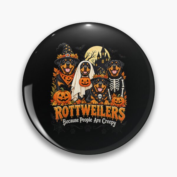Item preview, Rottweilers Because People are Creepy Halloween Dog Costume designed and sold by MatherFisher.