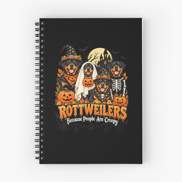 Item preview, Rottweilers Because People are Creepy Halloween Dog Costume designed and sold by MatherFisher.
