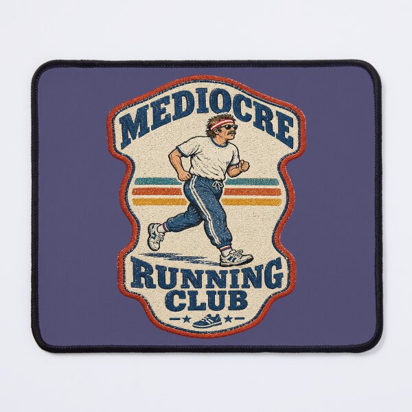 Item preview, Mediocre Running Club, Retro Runner Badge. designed and sold by Endless7Art.