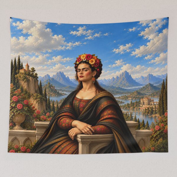 Item preview, Frida Inspired Renaissance Portrait designed and sold by Qenlo.
