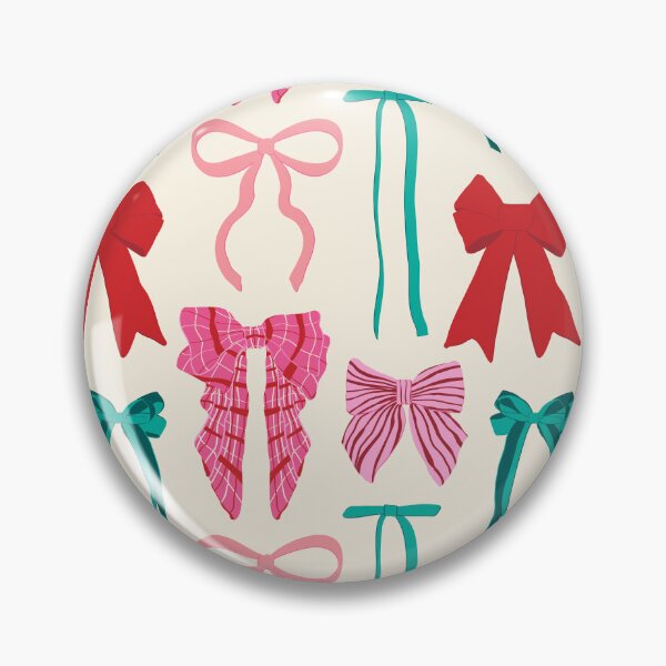Item preview, Preppy Holiday Bow Wall in Cream designed and sold by YesterdayColl.