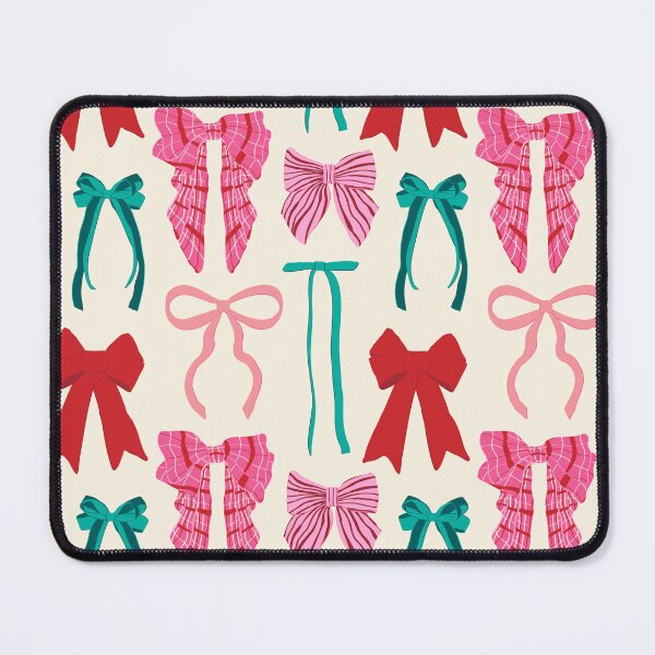 Item preview, Preppy Holiday Bow Wall in Cream designed and sold by YesterdayColl.