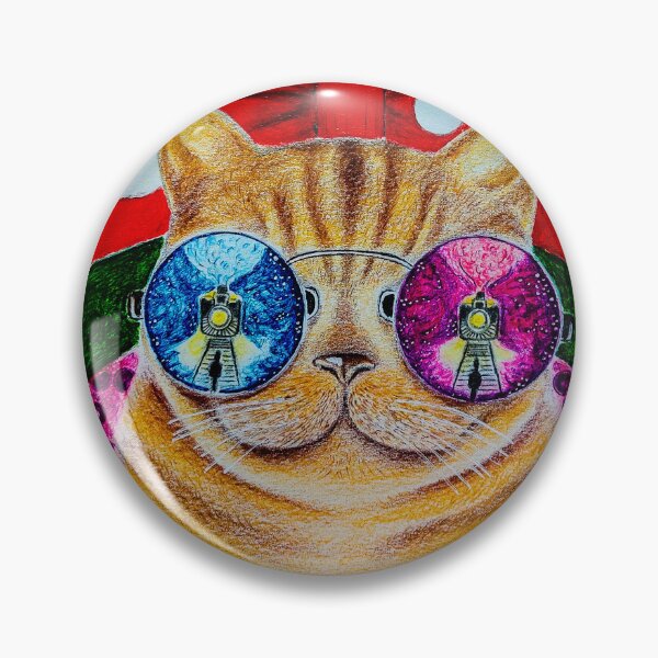 Item preview, The Cosmic Clown Cat designed and sold by shartistsh.