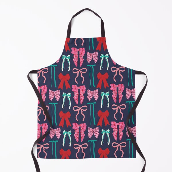 Item preview, Preppy Holiday Bow Wall in Night Navy designed and sold by YesterdayColl.