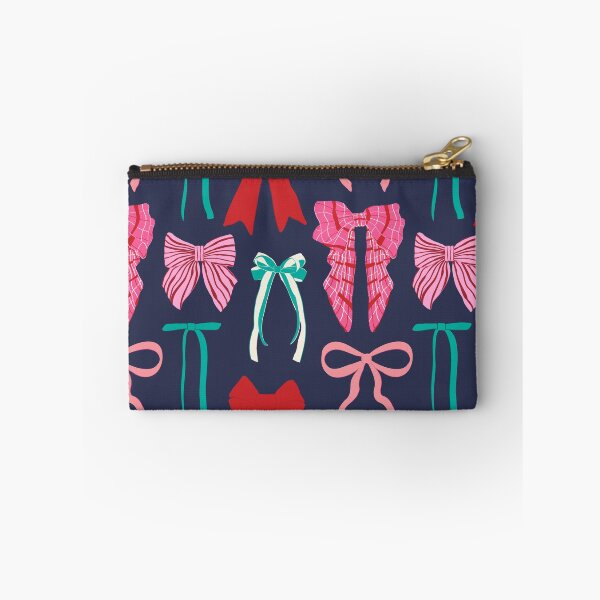 Item preview, Preppy Holiday Bow Wall in Night Navy designed and sold by YesterdayColl.