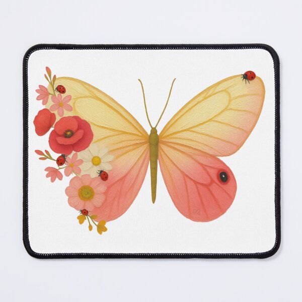 Item preview, Butterfly, ladybird and flowers designed and sold by re2m.
