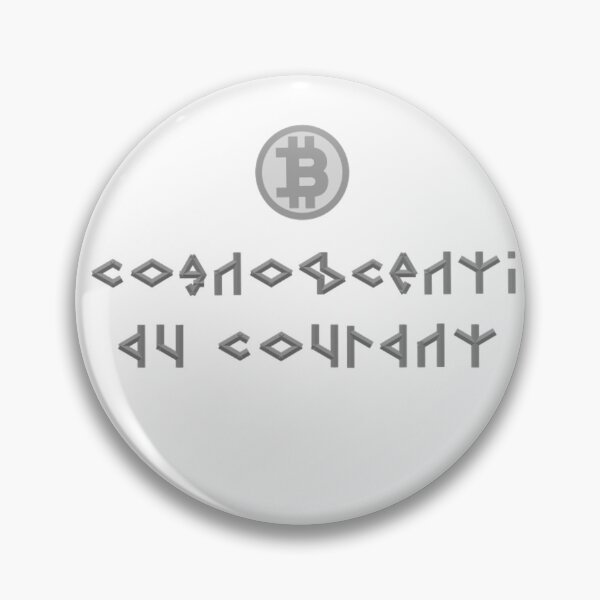 Item preview, Bitcoin - Cognoscenti Au Courant designed and sold by dakotakoin.