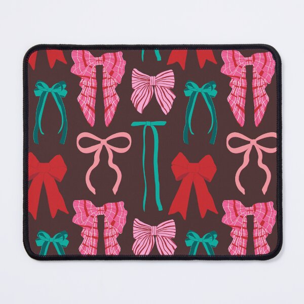 Item preview, Preppy Holiday Bow Wall in Chocolate Brown designed and sold by YesterdayColl.