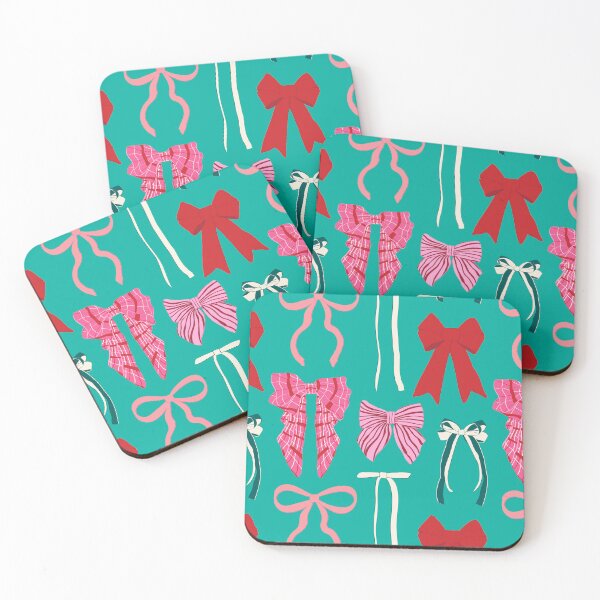 Item preview, Preppy Holiday Bow Wall in Maximalist Mint designed and sold by YesterdayColl.
