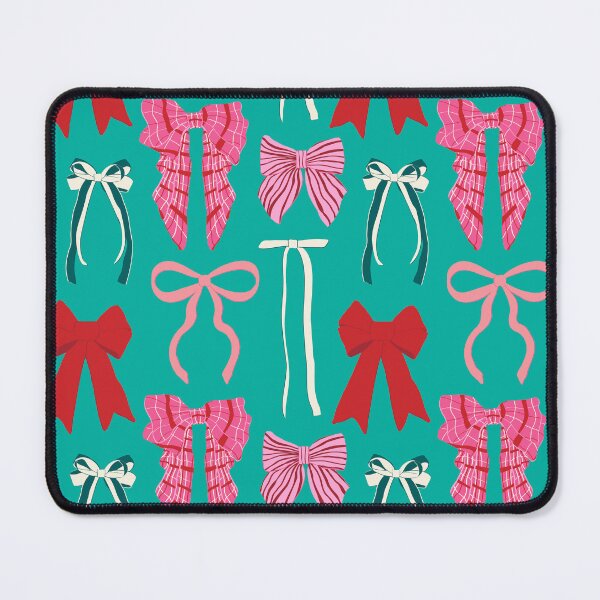 Item preview, Preppy Holiday Bow Wall in Maximalist Mint designed and sold by YesterdayColl.