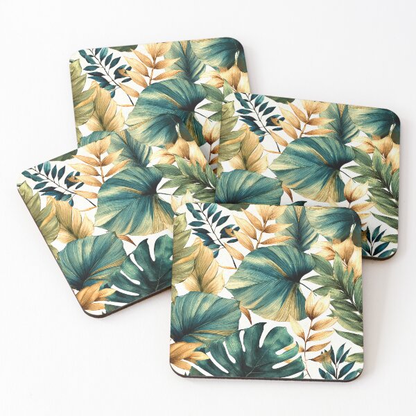 Item preview, Boho Tropical Green And Golden Palm Leaves Designs designed and sold by DEC02.