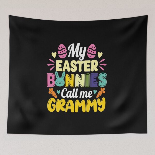 Item preview, Funny Easter Bunny Grandma Typography T-Shirt Design designed and sold by khatib2025.