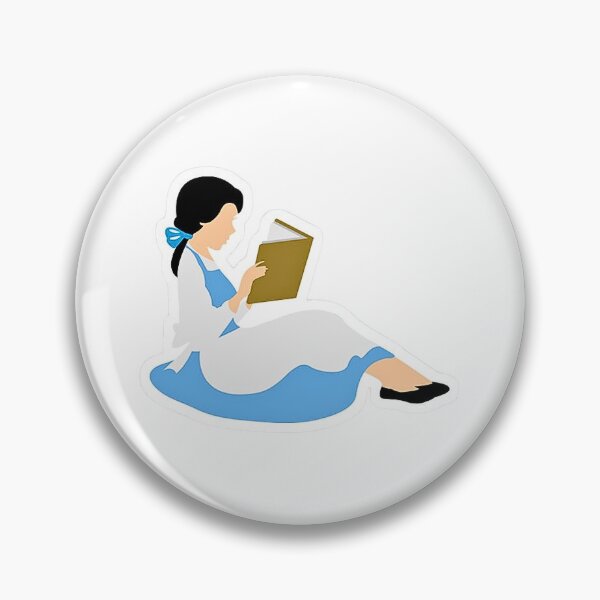 Item preview, Belle Beauty and the Beast Reading a Book Book Lover designed and sold by The Lavender Archive.