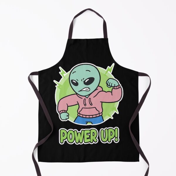 Item preview, Power Up Muscular Alien Cartoon designed and sold by Taridesign.