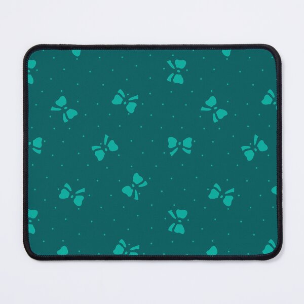 Item preview, Ditsy Christmas Bows and Dots in Evergreen and Maximalist Mint designed and sold by YesterdayColl.