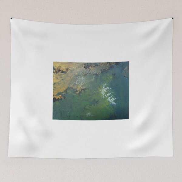 Item preview, gold black white greens designed and sold by Rebecca Frisbee.