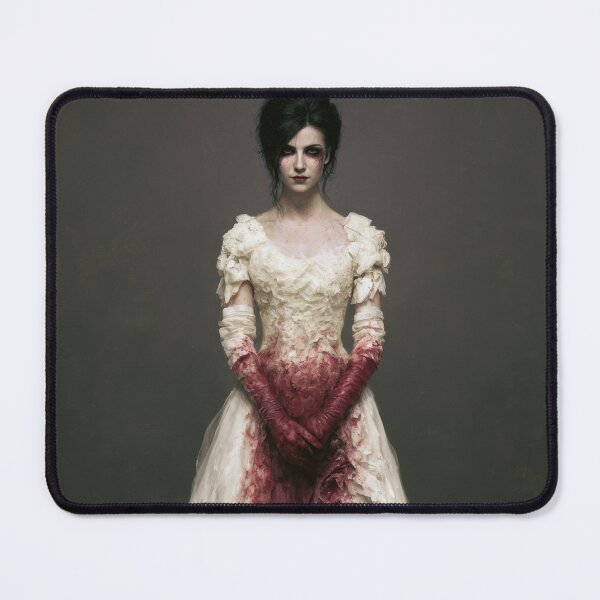Item preview, Haunted Victorian Woman in White and Crimson Gown designed and sold by Shannon Hilson.