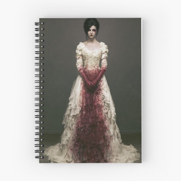 Item preview, Haunted Victorian Woman in White and Crimson Gown designed and sold by Shannon Hilson.