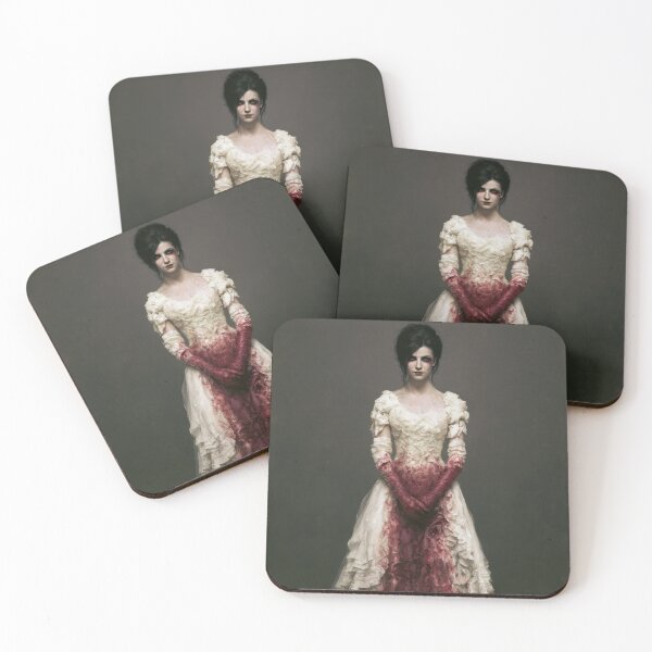 Item preview, Haunted Victorian Woman in White and Crimson Gown designed and sold by Shannon Hilson.