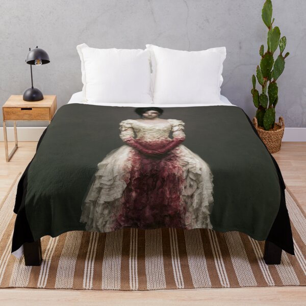 Item preview, Haunted Victorian Woman in White and Crimson Gown designed and sold by Shannon Hilson.