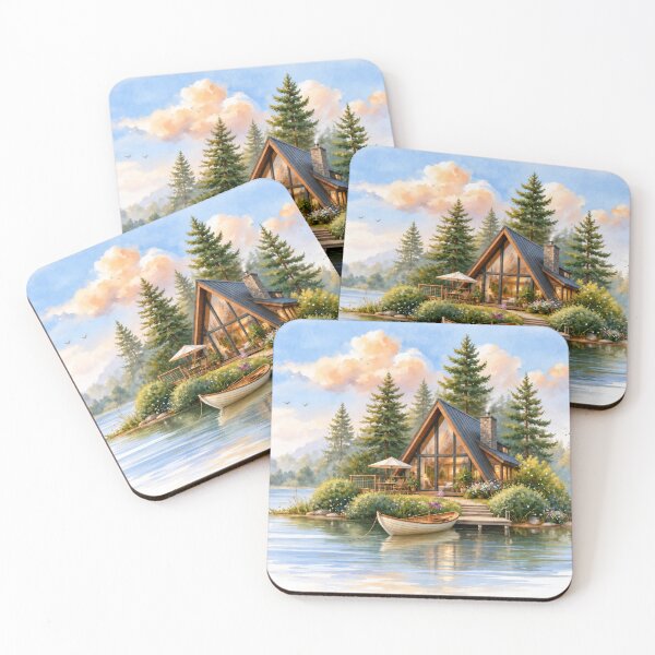 Item preview, Cozy Frame Cabin Lakefront Escape designed and sold by scicilysimonee.