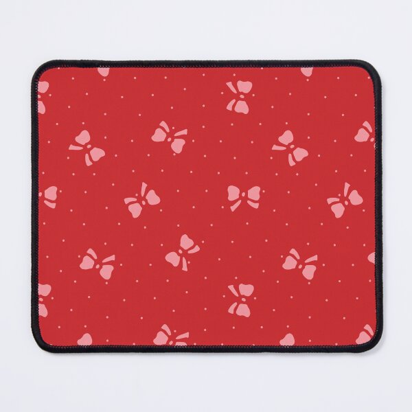Item preview, Ditsy Christmas Bows and Dots in Holly Red and Candy Pink designed and sold by YesterdayColl.