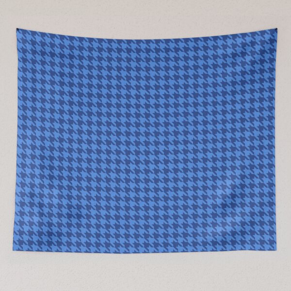 Item preview, Cobalt Blue Classic Houndstooth Check Pattern designed and sold by FrancesPoff.